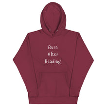 Load image into Gallery viewer, BURN AFTER READING Soft Cozy Hoodie