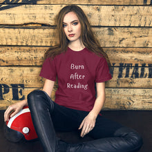 Load image into Gallery viewer, Burn After Reading Unisex t-shirt