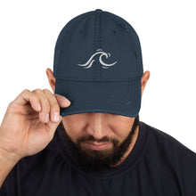 Load image into Gallery viewer, Wave and Logo Distressed Dad Hat
