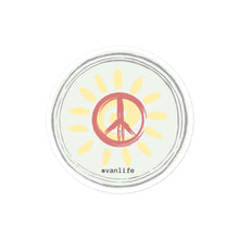 Load image into Gallery viewer, Peace #vanlife Bubble-free Stickers
