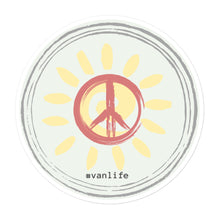 Load image into Gallery viewer, Peace #vanlife Bubble-free Stickers