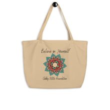 Load image into Gallery viewer, Believe in Yourself Large organic tote bag
