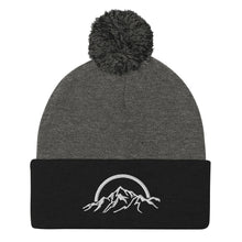 Load image into Gallery viewer, Mountain Logo Embroidered Pom-Pom Beanie