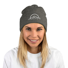 Load image into Gallery viewer, Mountain Logo Embroidered Pom-Pom Beanie