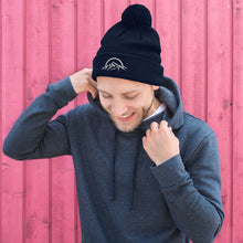 Load image into Gallery viewer, Mountain Logo Embroidered Pom-Pom Beanie