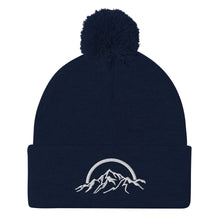 Load image into Gallery viewer, Mountain Logo Embroidered Pom-Pom Beanie