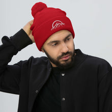 Load image into Gallery viewer, Mountain Logo Embroidered Pom-Pom Beanie