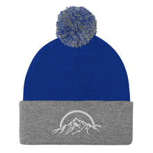 Load image into Gallery viewer, Mountain Logo Embroidered Pom-Pom Beanie