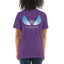 Load image into Gallery viewer, Love Doesn't Hurt Angel Wings Short Sleeve Unisex t-shirt