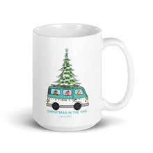 Load image into Gallery viewer, Christmas in the Van Large White Glossy Mug