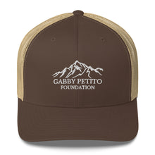 Load image into Gallery viewer, Gabby Petito Foundation Logo Trucker Cap. One size snap back!
