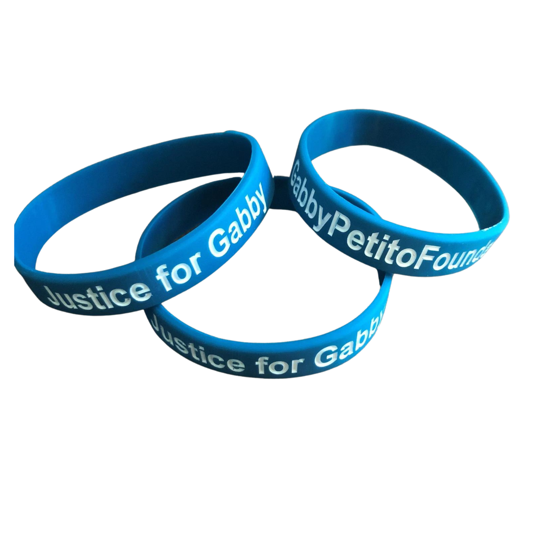 Gabby Petito Fundraiser Silicone Bracelet (ADULT SIZE)