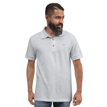 Load image into Gallery viewer, Logo Gray on Gray Embroidered Polo Shirt
