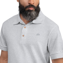 Load image into Gallery viewer, Logo Gray on Gray Embroidered Polo Shirt
