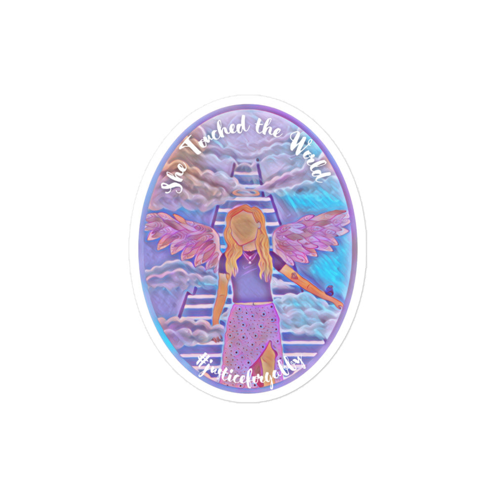 Gabby Petito Foundation Angel Art Bubble-free stickers