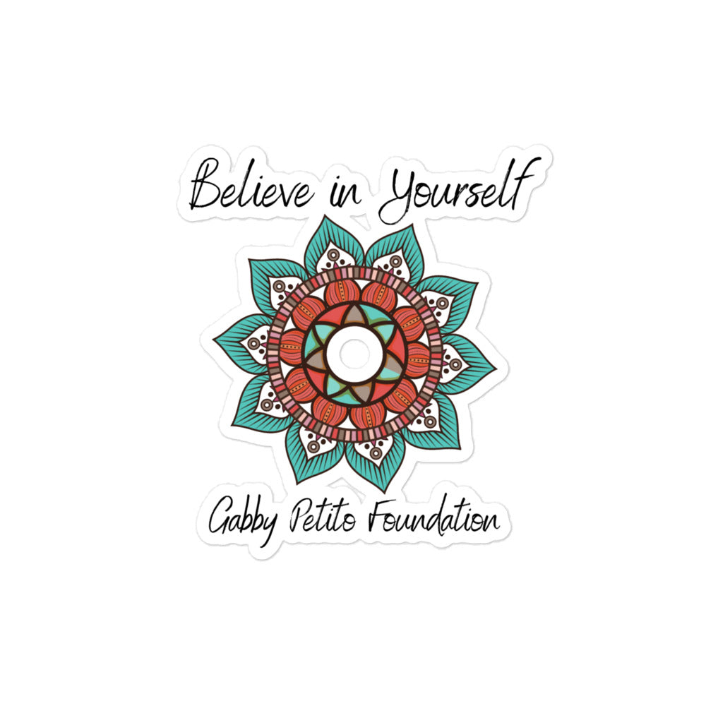 Believe in Yourself Bubble-free stickers