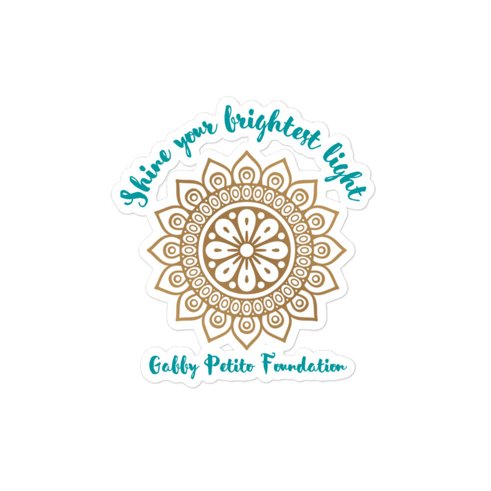 Shine Your Brightest Light Gabby Petito Foundation STICKER