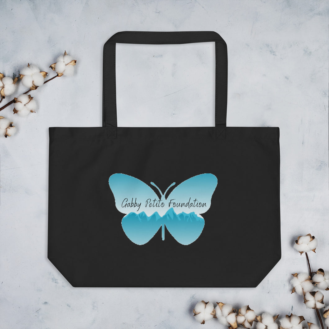 Gabby Petito Foundation Butterfly Large Organic Tote Bag