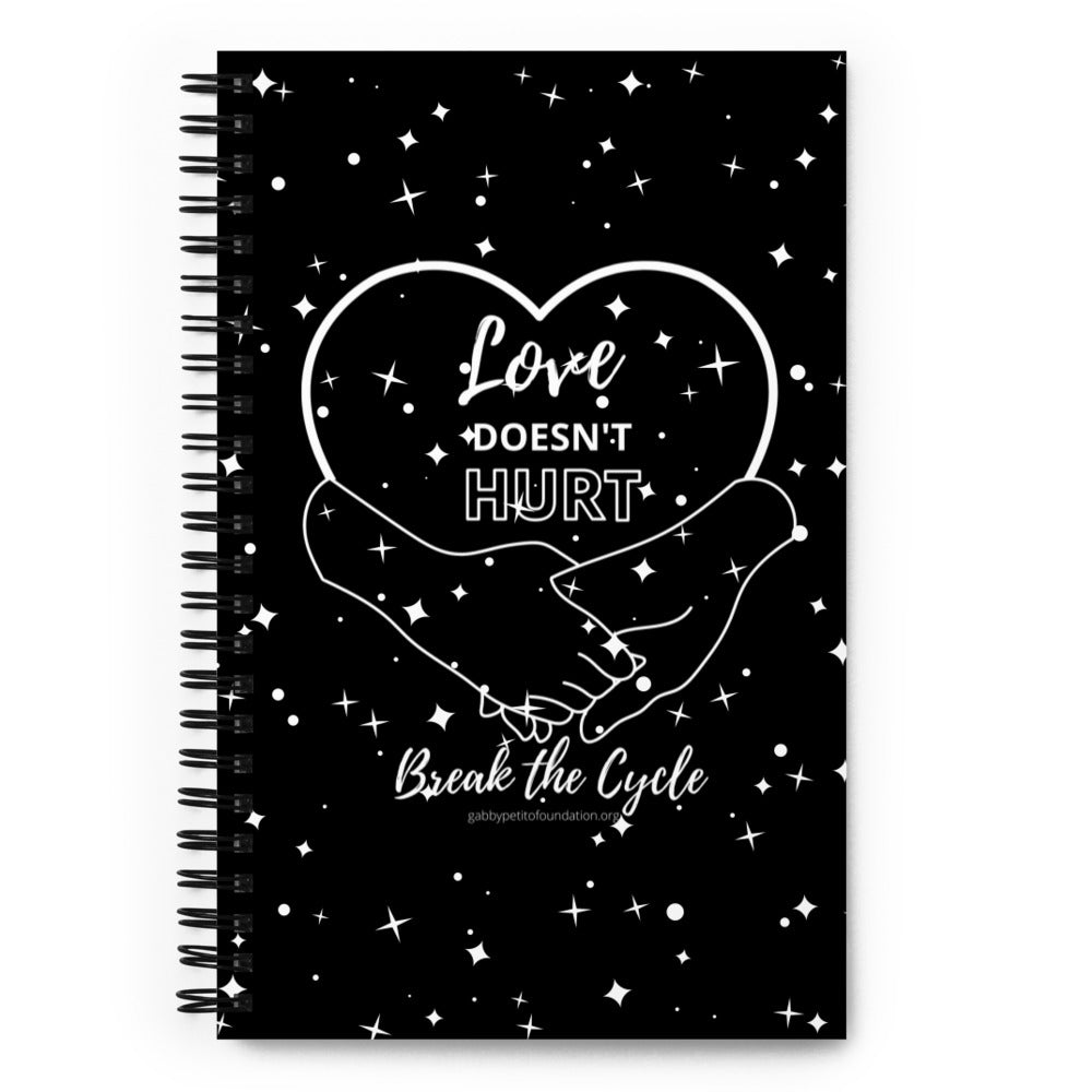 Love Doesn't Hurt Spiral Notebook Gabby Petito Foundation