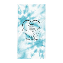 Load image into Gallery viewer, Love Doesn&#39;t Hurt Tie Dye Towel Gabby Petito Foundation
