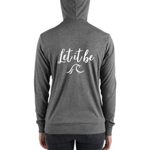 Load image into Gallery viewer, Let it be Unisex Lightweight Zip Hoodie Gabby Petito Foundation
