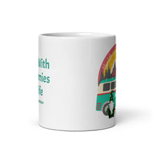 Load image into Gallery viewer, Gnomies Vanlife White Glossy Mug
